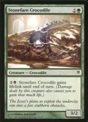 【中古】マジックザギャザリング 56/88[C]：【DDM】Stonefare Crocodile/石載りのクロコダイル