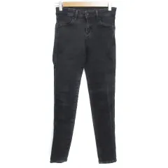 リー LEE デニムパンツ ジーンズ スキニーパンツ ロング丈 ストレッチ素材 XS 黒 ブラック /FF10