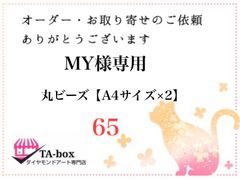65☆MY様専用 丸ビーズ【A4サイズ×2】オーダーページ☆ダイヤモンドアート