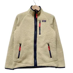 パタゴニア フリース レディースXS相当(表記L) クラシック レトロX Patagonia ボアジャケット クリーム色 古着 N7010