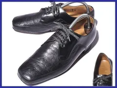 80s-90s?ビンテージ★forever shoes★クロコダイル/型押し?本革/オールレザーUチップ【8/25.5-26.0/黒】ドレスシューズ/ビジネス◆b6Q32<sale>のサムネイル