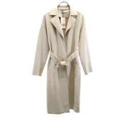 未使用 ザラ 長袖 スエード調 コート XS ベージュ系 ZARA レディース 古着 【240115】