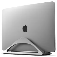 【特価商品】HumanCentric(ヒューマンセントリック) 垂直ノートパソコンスタンド デスク用 (スペースグレー) | Apple MacBook、MacBook Pro、その他のノートパソコンをドッキングして仕事やホームオフィスを整理するための調節 0