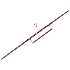 【新品】 着物ハンガー 日本製 帯掛け付 2本セット (ロングサイズ:伸長時143cm) 1