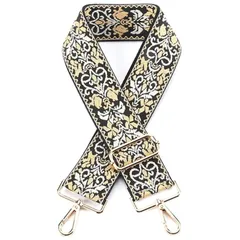 【人気商品】幅広 太め ワイド 肩掛け 単品 ベルト 付け替え 交換用 ショルダー 肩紐 バッグ 柄 刺繍 ショルダーストラップ BAG エスティメイション] STRAP SHOLDER [Estimation エレガント