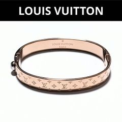 ルイヴィトン カフ ナノグラム バングル ブレスレット ピンクゴールド