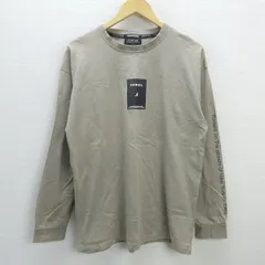 C■カンゴール/KANGOL 袖プリント 長袖Tシャツ/ロンティー【L】ベージュ/MENS■16【中古】のサムネイル