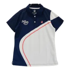 サイズ：L LECOQ GOLF ルコックゴルフ 2022年モデル 半袖ポロシャツ  ネイビー系 [240101329534]# ゴルフウェア レディース ストスト