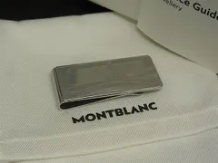 極美品✨ モンブラン マネークリップ ホワイトスター ブラック レザー 新品✨モンブラン マネークリップ ホワイトスター ブラック レザー