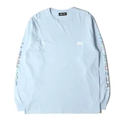 56センチ肩幅WIND AND SEA ウィンダンシー 100周年記念×Disney L/S TEE STITCH スティッチ アームロゴ ロングスリーブカットソー 長袖Tシャツ グレー WDS-C-DSN-23-Q4-04