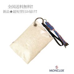 新品☆モンクレール 牛革 オフホワイトデーポーチ 保存袋付 - メルカリ