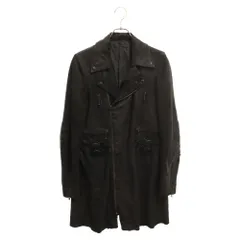 NUMBER (N)INE (ナンバーナイン) 06AW NOIR期 Archive ラムレザー ダブル ロングコート ライダースコート ブラック アーカイブのサムネイル