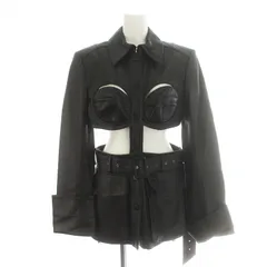 rokh  カットアウトレザージャケット Rokh h&m カットアウトレザージャケット