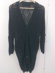 ◇ Loaf le tricot 긴팔 니트 가디건 사이즈 ONE 블랙 레이디스 [중고] [1204080002964]