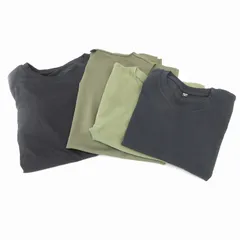 ユニクロ UNIQLO 4点セット Tシャツ カットソー 半袖 ノースリーブ ワンピース マキシ ロング M 黒 ブラック カーキ /AE