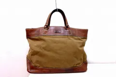 希少♡別注♡限定品♡キャンバス仕様♡A4可♡ダニエル＆ボブ トートバッグ Daniel&Bob ダニエル＆ボブ トートバッグ キャンバス レザー A4 茶
