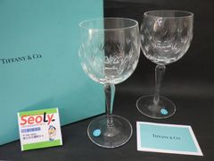 TIFFANY＆Co. ティファニー ペア ワイングラス ガラス 食器 長期保管品 中古品