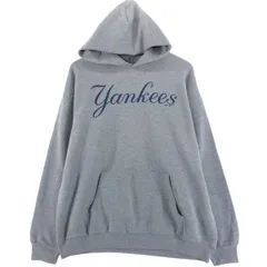 古着 マジェスティック MAJESTIC MLB NEW YORK YANKEES ニューヨークヤンキース スウェットプルオーバーパーカー メンズL相当/eaa501370