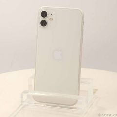 〔中古品〕iPhone11 128GB ホワイト MWM22J／A SIMフリー【258】