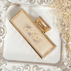 バンスクリップ　ドライフラワー　スターフラワーミニ　レジン