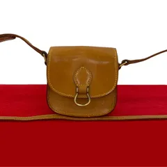 極 美品 LOUIS VUITTON ルイヴィトン ミニ ミニ サンクルー レザー 本革 ミニ ショルダーバッグ ポシェット キャメル ブラウン 26101