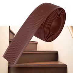 PLEAVIT 階段 滑り止めテープ ノンスリップ 貼るだけ PVC ゴム マット シート 賃貸OK 30mmx6M ブラウン
