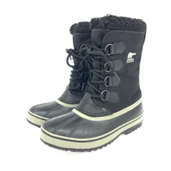 【良品】SOREL カリブー　スノーブーツ　28cm ブラック　ウォータールーフ カリブーロイヤル ウォータープルーフ(25 Velvet Tan, Tobacco