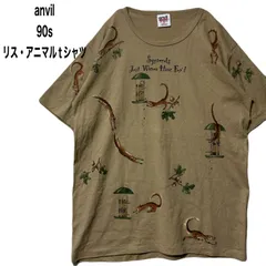 90s  アンビル　アニマル　リスＴシャツ　USA製　袖裾シングルステッチ　M