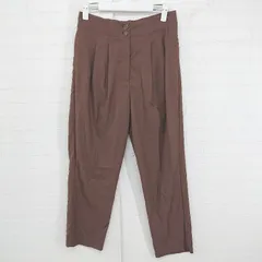 ◇ B:MING by BEAMS ビーミング by ビームス シンプル ハイウエスト タック パンツ サイズM ダークブラウン レディース E  【中古】 【1305250031507】
