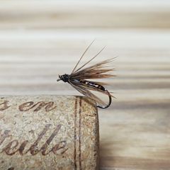■ELK■　ソフトハックル　ヘンサドル　スリム　ブラック　10本　完成品フライ　ウエットフライ