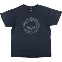 古着 ハーレーダビッドソン Harley-Davidson ドクロ柄 スカル柄 モーターサイクル バイクTシャツ メンズL相当/eaa566837