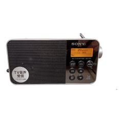 ソニー ラジオ XDR-55TV : FM/AM/ワンセグTV音声対応 おやすみタイマー搭載 乾電池対応 ブラック XDR-55TV B