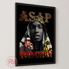 激レア　ASAP ROCKY エイサップロッキー UK 大型　アートフレーム 2026年最新】asap rocky ポスターの人気アイテム - メルカリ