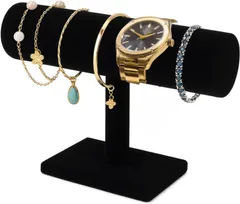 ■■■ディスプレイ スタンド 腕時計 アクセサリー ブレスレット ジュエリー ウォッチ 収納 展示用 (１段ブラック/グレー)■■■