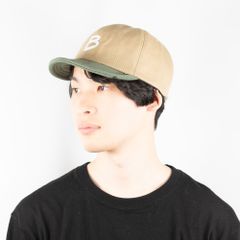 ツートンアンパイアキャップ   Bキャップ 　つばが短い　キャップ   WS-50073