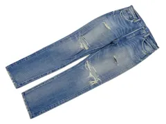 定2.95万 H BEAUTY＆YOUTH ユナイテッドアローズ DISTRESSED DENIM 5P PANTS デニム ミディアム 日本製 メンズ デストロイ セルビッジ 赤耳  M
