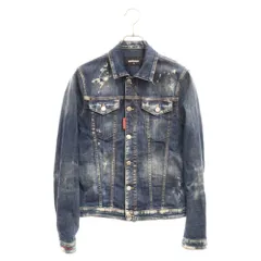 DSQUARED2 (ディースクエアード) 18AW PAINT DENIM JACKET ペイント加工 クラッシュ デニムジャケット ブルー S74AM0846 S30342のサムネイル