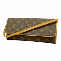 ルイ・ヴィトン(Louis Vuitton) ルイ・ヴィトン ショルダーバッグ モノグラム ポシェットツインGM M51852 ブラウンレディース