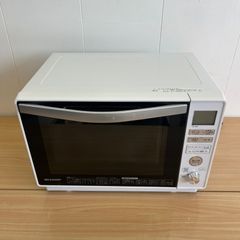 【動作OK】SHARP シャープ オーブン 電子レンジ RE-V80B-W 2018年製 キッチン家電 即日発送 ラクル家電館