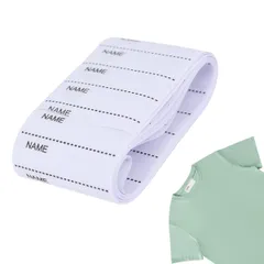 LYHMHAMY お名前シール布用 200枚セット布用 名前シール アイロン 衣類ラベル 縫製パッチ アイロン接着 洗濯機可 入学祝い 入園・入学準備に 幼稚園 保育園