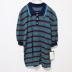レリアン Leilian ポロシャツ カットソー トップス ボーダー 金釦 [x957414n]