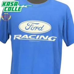 【Ford】フォード RACING レーシング Tシャツ ブルー L