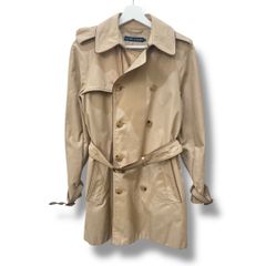 RALPH LAUREN ラルフローレン レザーパイピングトレンチコート 7 ベージュ インパクト21 レディース 春 recollect有明ガーデン店 12 NO.0000532T
