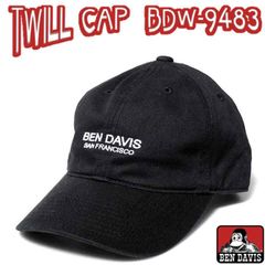 Dead Stock◾️新品/未使用◾️BEN DAVIS ベンデイビス<ブラック＞ 帽子 キャップ メンズ レディース パネルキャップ 6パネル TWILL CAP ベースボールキャップ BDW-9483
