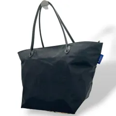 バーバリー トートバッグ ブラック 黒 ブルーレーベル ワンショルダー ナイロン レザー 本革 A4収納可 自立可 肩掛け可 肩かけ可 ロゴタグ ノバチェック BURBERRY T8 上品 通勤