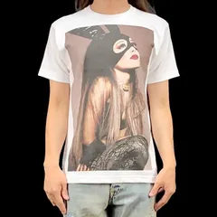 オリジナル Tシャツ ビッグ プリント アリアナグランデ デンジャラスウーマン バニー Tシャツ S M L XL タイト ジャスト 大きい ビッグ オーバーサイズ メンズ レディース ユニセックス ピンククリーム