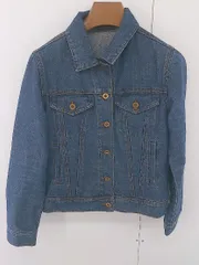 ◇ w closet ダブルクローゼット 長袖 デニムジャケット サイズM インディゴ レディース E  【1304050004872】