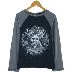 古着 DISNEY STORE JACKSKELLINGTON ジャックスケリントン ラグラン ロングTシャツ ロンT メンズM相当/eaa512231