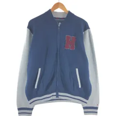 古着 トミーヒルフィガー TOMMY HILFIGER コットンニットフルジップセーター メンズL相当/eaa449082