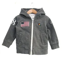 アーノルドパーマー パーカー トップス ジップアップ スウェット クラシックスタイル キッズ 男の子用 95サイズ グレー Arnold Palmer 【中古】のサムネイル